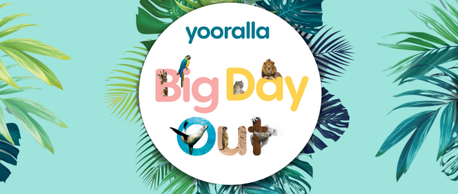 IMAGE: Text saying Yooralla Big Day Out  - At the Zoo