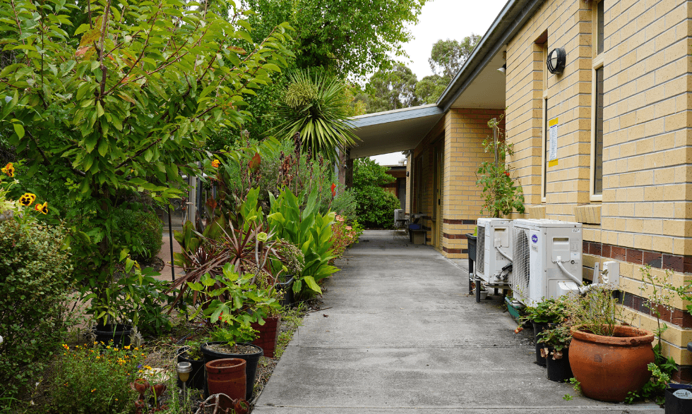 IMAGE: An outside view from the back of the Young Onset Dementia accommodation in Thornbury