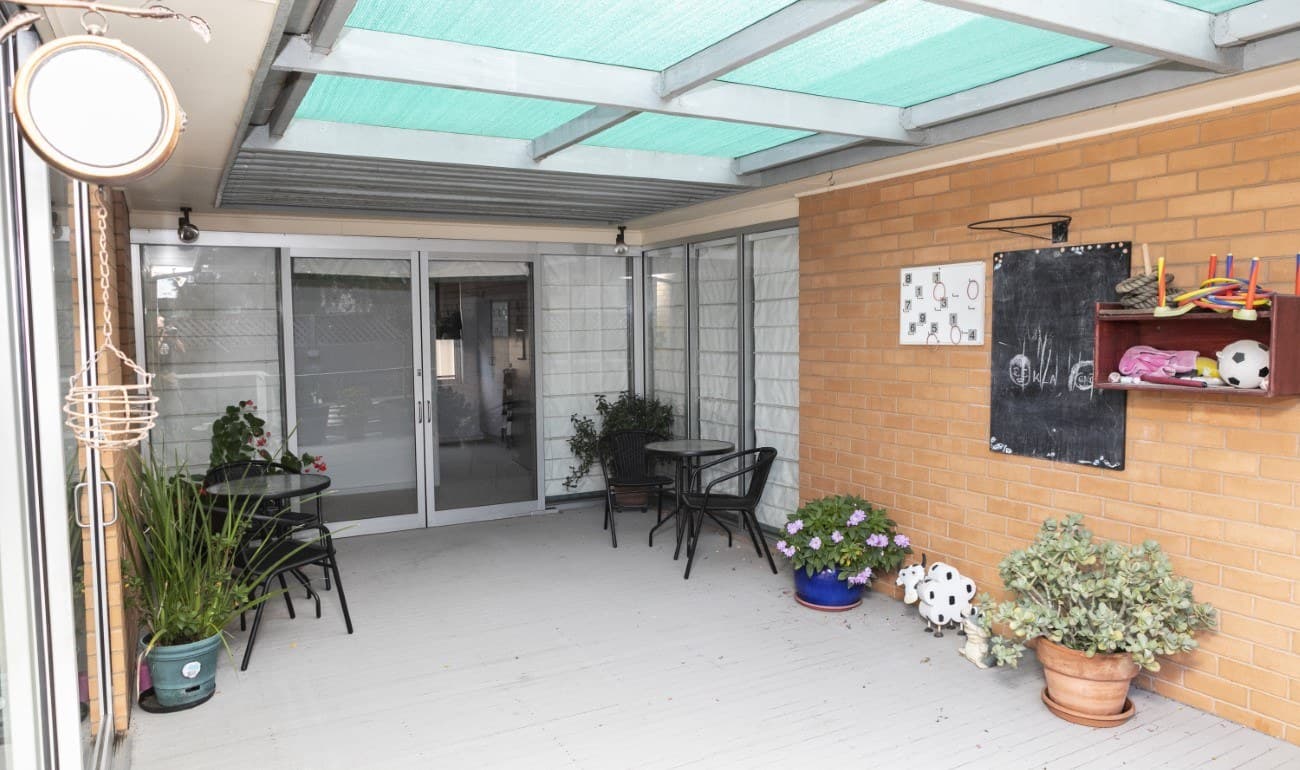 Image Yooralla's accommodation in Shepparton -  Patio/Undercover outdoor area with potted plants and natural light